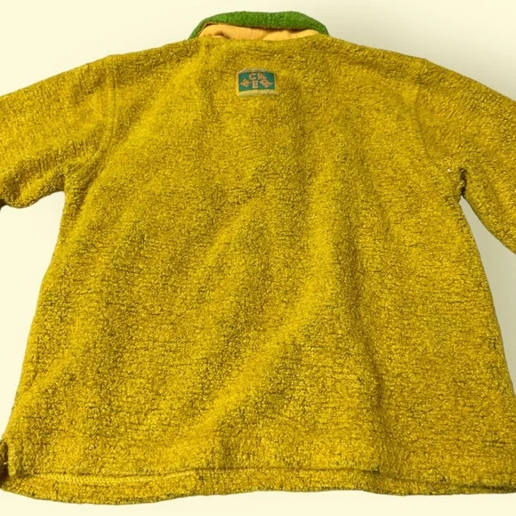 Vintage Toddler Caner Bebe Gold And Green Dog Long Sleeve Shirt Size 3 - Picture 6 of 12